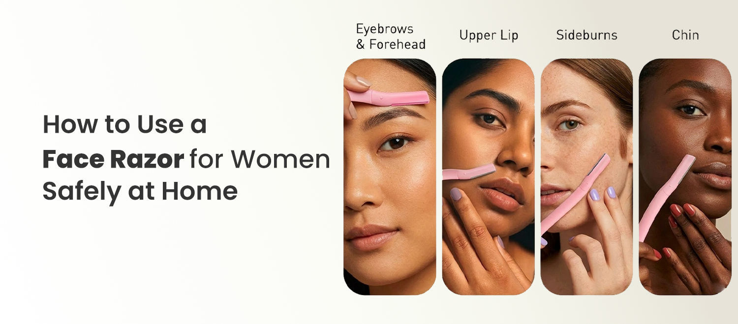 Face razor for women